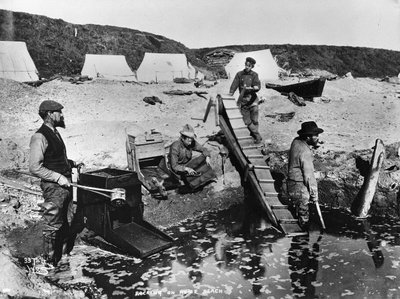 Se balançant sur la plage de Nome, de 