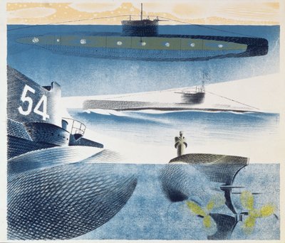 Différents aspects des sous-marins, 1941 - Eric Ravilious