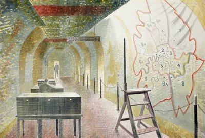 No 1 Couloir de la carte - Eric Ravilious