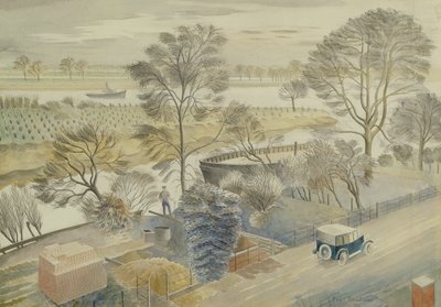 La Tamise à Hammersmith - Eric Ravilious