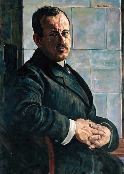 Portrait de Georg Hermann 1871-1943, 1917-1918 - Erich Büttner