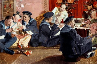 Marins dans une maison chinoise - Erich Eltze