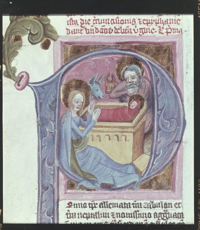 Détail : initial : La naissance du Christ - Erich Lessing