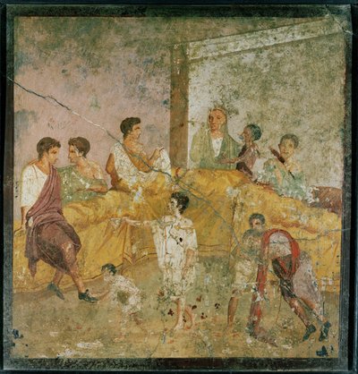 Personnes mangeant et buvant - Erich Lessing