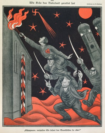 La progression de Hitler, illustration de Simplicissimus - Erich Schilling
