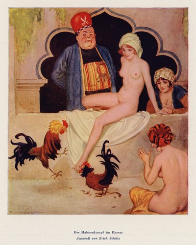 Le Combat de Coqs dans le Harem - Erich Schutz
