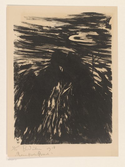 Soirée romantique - Erich Wichmann (signed by artist)