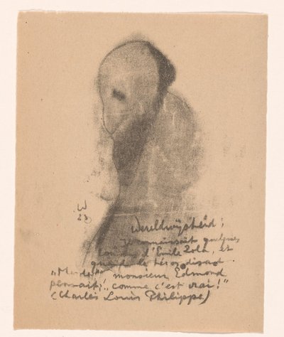 Figure abstraite avec barbe - Erich Wichmann