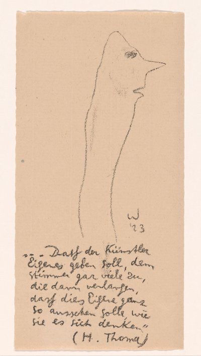 Figure caricaturale - Erich Wichmann