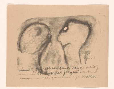 Deux figures abstraites (Idealisten II et autres annotations) - Erich Wichmann