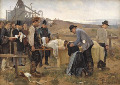 Un ouvrier blessé - Erik Henningsen