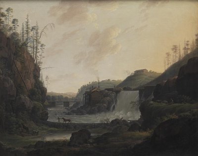 Paysage fluvial avec une cascade près de Bogstad en Norvège - Erik Pauelsen