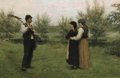Une réunion - Erik Theodor Werenskiold