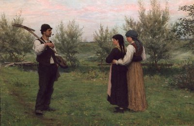 Une rencontre - Erik Theodor Werenskiold