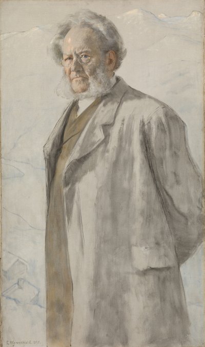 Portrait de Henrik Ibsen 1828-1906, 1895 - Erik Theodor Werenskiold