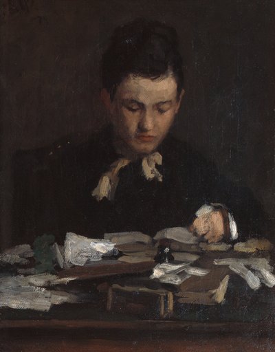 Jeune fille lisant - Erik Theodor Werenskiold