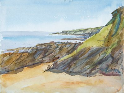 Plage rocheuse sur le Roseland - Erin Townsend