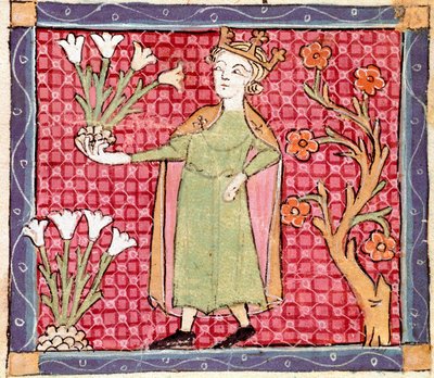 Avril : cueillette des plantes - Ermengaut Matfre
