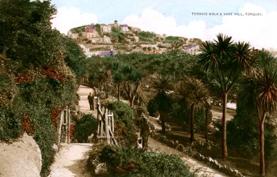 Promenade en terrasse et Vane Hill, Torquay, Devon, début du 20ème siècle - Ern Bishop