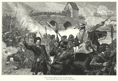 La Bataille de Bothwell Bridge (gravure) - Ernest (after) Crofts