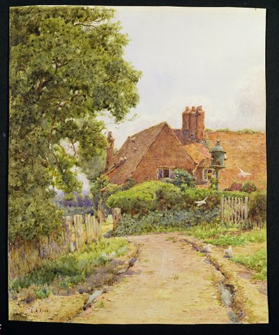 Une ferme du Hampshire près de Steep - Ernest Arthur Rowe