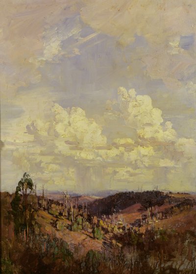 Et laisse les nuages du soir et du matin (Tennyson) - Arthur Streeton