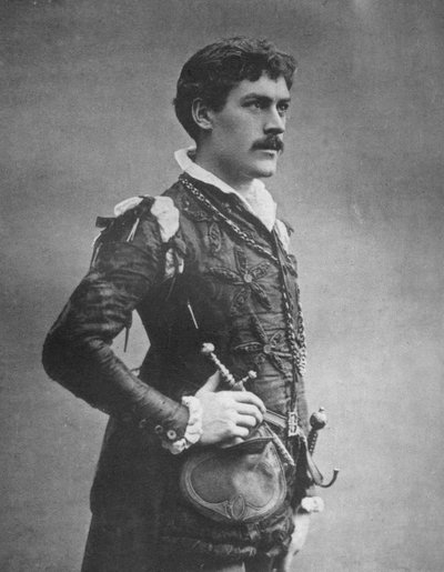 George Alexander, acteur et directeur de théâtre britannique, en Faust, 1887 - Ernest Barraud