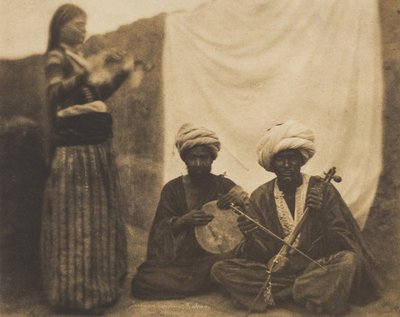 Musiciens égyptiens Rawabí et Almée, 20 février 1852 - Ernest Benecke