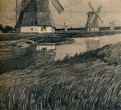Près de Rotterdam, vers 1912 - Ernest Bewlay
