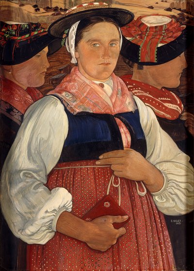 Trois Valaisannes - Ernest Bieler