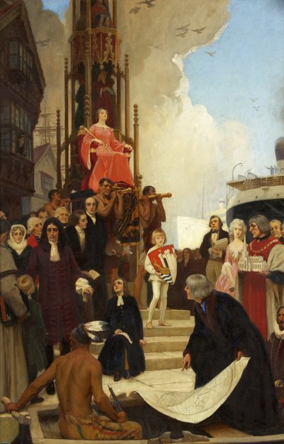 Une image allégorique de Bristol - Ernest Board