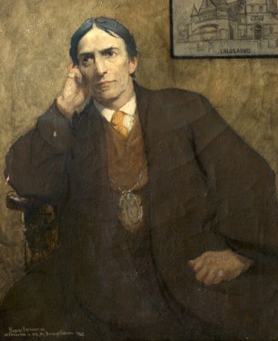 Portrait posthume de Sir Hubert von Herkomer - Ernest Borough Johnson