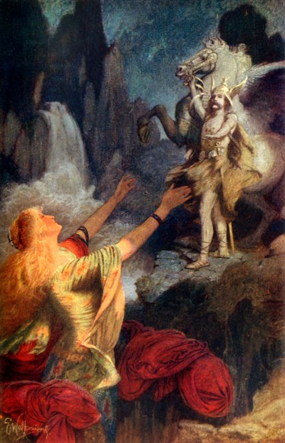 Retour de Hundingsbane à Valhalla - Ernest Charles Wallcousins