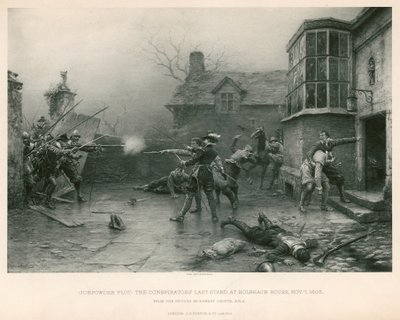 Complot de la poudre à canon; La dernière résistance des conspirateurs à Holbeach House, 7 novembre 1605 - Ernest Crofts
