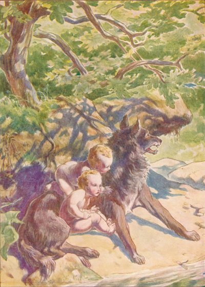 Vers la rivière vint une louve pour boire, vers 1912 - Ernest Dudley Heath