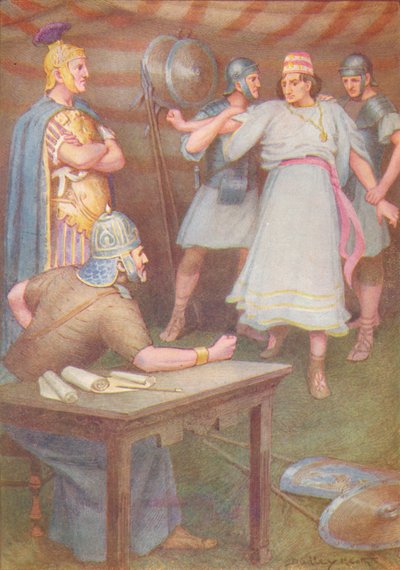 Jugurtha est venu à la tente de son beau-père sans armes, vers 1912 - Ernest Dudley Heath