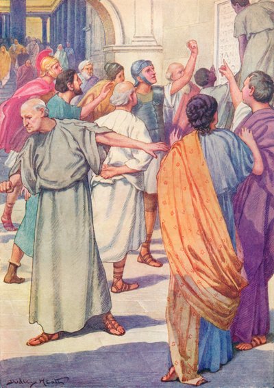 Listes de ceux qui étaient condamnés étaient affichées au Forum - Ernest Dudley Heath