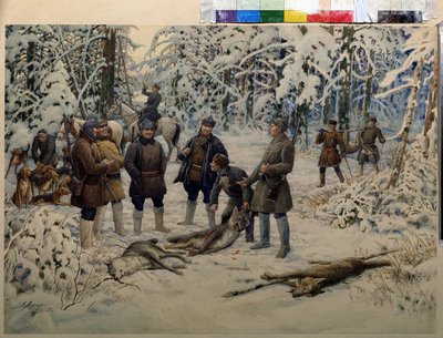 Après une chasse fructueuse - Ernest Ernestovich Lissner