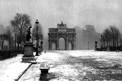 Les Tuileries sous la neige et l