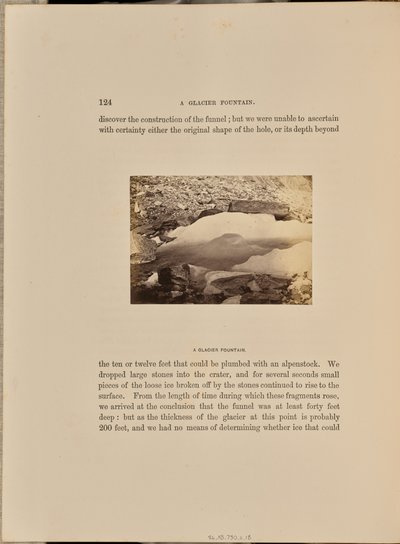 Une fontaine glaciaire - Ernest H. Edwards