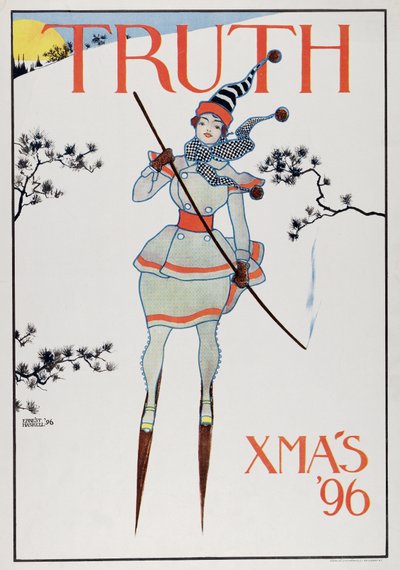 Couverture de Truth, Noël 96, pub.1896 - Ernest Haskell