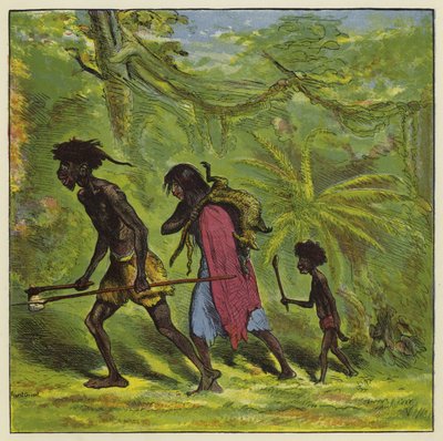 Famille Ashanti en sortie - Ernest Henry Griset
