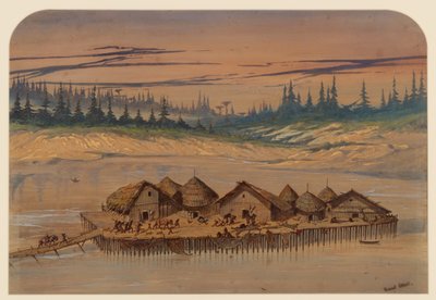 Village préhistorique, 1871 - Ernest Henry Griset