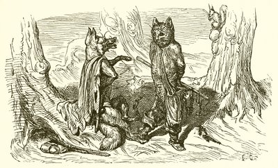 Le Chat et le Renard - Ernest Henry Griset