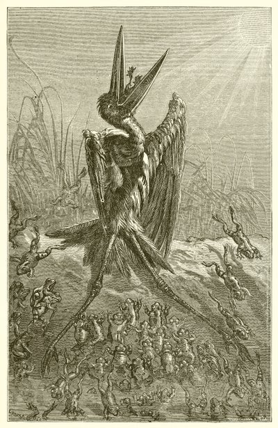Les grenouilles désirant un roi - Ernest Henry Griset