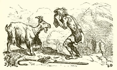 Le chevrier et la chèvre - Ernest Henry Griset