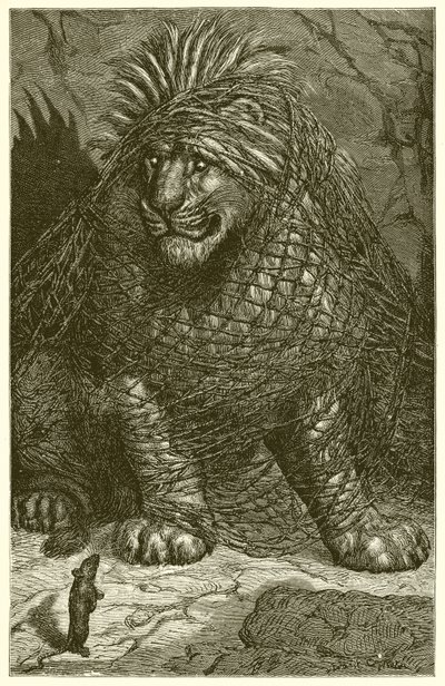 Le Lion et la Souris - Ernest Henry Griset