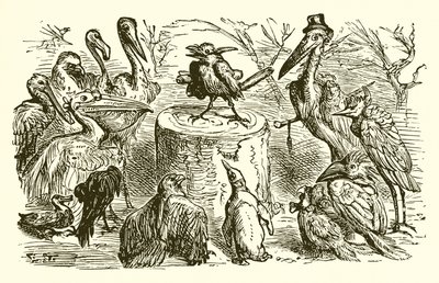 Le paon et la pie - Ernest Henry Griset