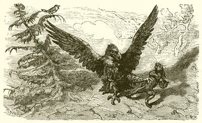 Le moineau et le lièvre - Ernest Henry Griset