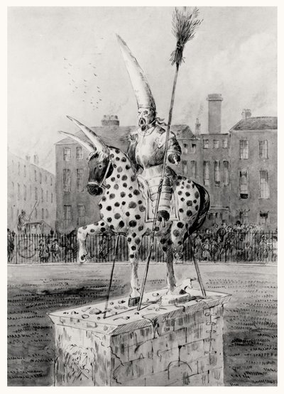 La statue à Leicester Square, mercredi matin 17 octobre 1866 - Ernest Henry Griset